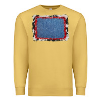Antique Gold cowhide bandana denim background Premium Sweatshirt - AdoDesignShop
