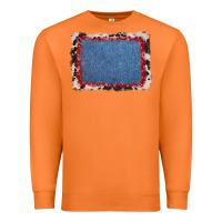 Carrot cowhide bandana denim background Premium Sweatshirt - AdoDesignShop