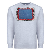 Heather Grey cowhide bandana denim background Premium Sweatshirt - AdoDesignShop