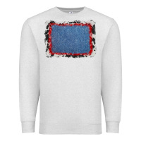 Oatmeal Heather cowhide bandana denim background Premium Sweatshirt - AdoDesignShop