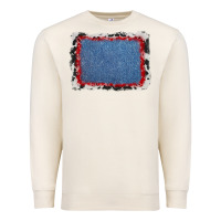 Sandshell cowhide bandana denim background Premium Sweatshirt - AdoDesignShop