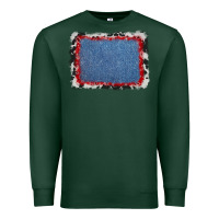 Sports Green cowhide bandana denim background Premium Sweatshirt - AdoDesignShop
