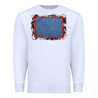 Cowhide Bandana Denim Background Premium Sweatshirt | Teevron