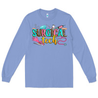Colony Blue surgical tech Long Sleeve Tee - Zillion Design Studio