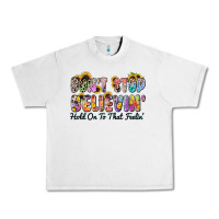 Lunar Rock don't stop believin' hold on to that feeling Urban Heavy Tee - Zillion Design Studio