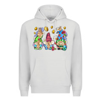 Dove Grey easter gnome with eggs Premium Hoodie - AdoDesignShop
