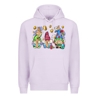 Lilac easter gnome with eggs Premium Hoodie - AdoDesignShop