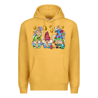 Mustard easter gnome with eggs Premium Hoodie - AdoDesignShop