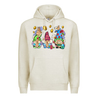 Oatmeal Heather easter gnome with eggs Premium Hoodie - AdoDesignShop