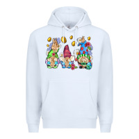 White easter gnome with eggs Premium Hoodie - AdoDesignShop
