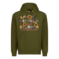Army Green mom grandma great grandma it just keeps getting be Premium Hoodie - MaliasSmallBusiness