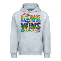 Heather Grey Pride LGBTQ+ Love Wins Urban Hoodie - BundleAndBundleShop