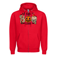 Red fabboolous Zipper Hoodie - RacoonDesign