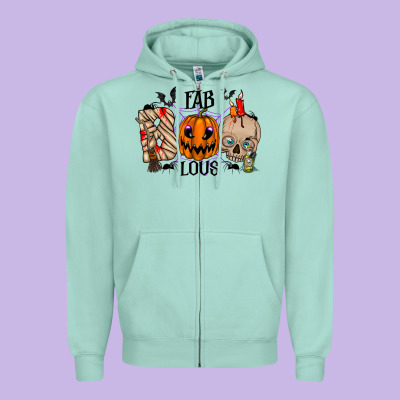 Fabboolous Zipper Hoodie Designed By Racoondesign