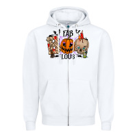 White fabboolous Zipper Hoodie - RacoonDesign