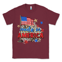Burgundy made in america Classic Tee - Zillion Design Studio