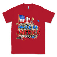 Red made in america Classic Tee - Zillion Design Studio