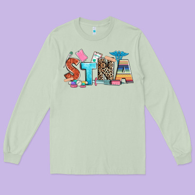 Stna Long Sleeve Tee Designed By Zillion Design Studio