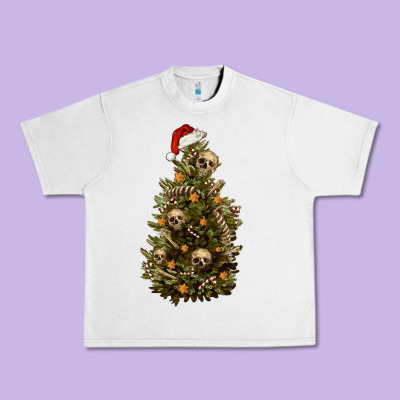 Urban Heavy Tee Skeleton merry christmas tree