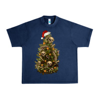 Navy Skeleton merry christmas tree Urban Heavy Tee - RanaPortraitStore