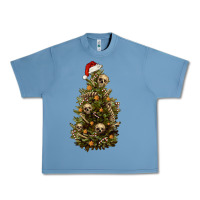 Pebble Blue Skeleton merry christmas tree Urban Heavy Tee - RanaPortraitStore