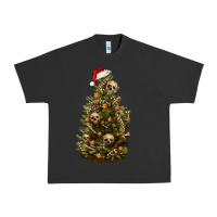 Pigment Black Skeleton merry christmas tree Urban Heavy Tee - RanaPortraitStore