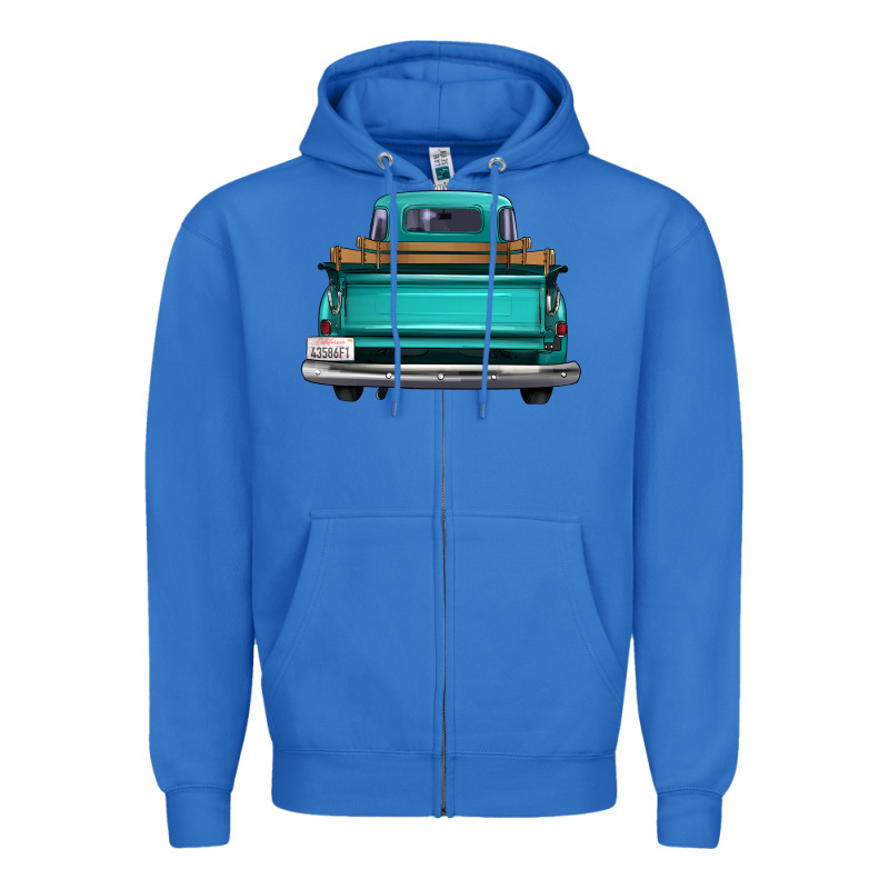 Western Truck Back View Zipper Hoodie by FaDigitalArtStudio | Teevron