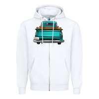 White western truck back view Zipper Hoodie - FaDigitalArtStudio
