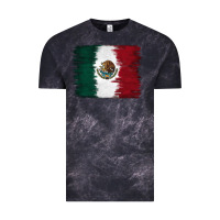 Cloud Black Mexican Flag Vintage Tee - RanaPortraitStore