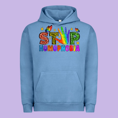 Western Stop Homophobia Urban Hoodie Designed By Bundleandbundleshop