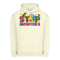Pigment Pistachio Western Stop Homophobia Urban Hoodie - BundleAndBundleShop