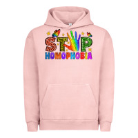 Pigment Salmon Western Stop Homophobia Urban Hoodie - BundleAndBundleShop