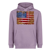 Lavender american flag and leopard Heavyweight Hoodie - Artiststas