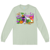 Matcha Halloween Nurse Coffee Cups Long Sleeve Tee - texasbilliewilder