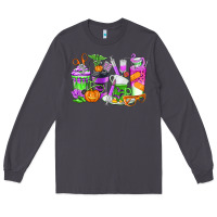 Smoke Halloween Nurse Coffee Cups Long Sleeve Tee - texasbilliewilder