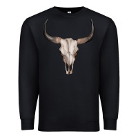 Black bullskull Premium Sweatshirt - Artiststas