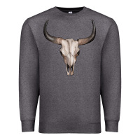 Charcoal Heather bullskull Premium Sweatshirt - Artiststas