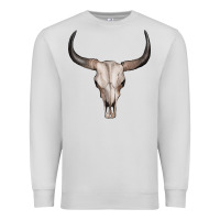 Dove Grey bullskull Premium Sweatshirt - Artiststas