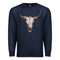 Navy bullskull Premium Sweatshirt - Artiststas