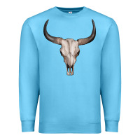 Ocean Blue bullskull Premium Sweatshirt - Artiststas