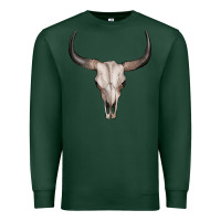 Sports Green bullskull Premium Sweatshirt - Artiststas