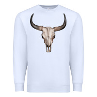 White bullskull Premium Sweatshirt - Artiststas