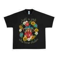 Black just a girl who loves chicken with sunflowers and gemstone Urban Heavy Tee - texasbilliewilder