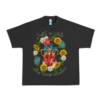 Pigment Black just a girl who loves chicken with sunflowers and gemstone Urban Heavy Tee - texasbilliewilder