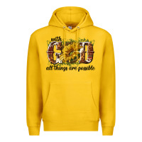 Lemon with god all things are possible Premium Hoodie - NancyCooperArtShop