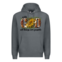 Rock with god all things are possible Premium Hoodie - NancyCooperArtShop