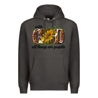 Smoke with god all things are possible Premium Hoodie - NancyCooperArtShop