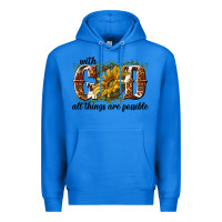 True Royal with god all things are possible Premium Hoodie - NancyCooperArtShop