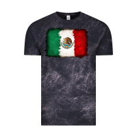 Cloud Black Mexican flag Vintage Tee - RanaPortraitStore