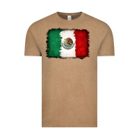 Vintage Coffee Mexican flag Vintage Tee - RanaPortraitStore